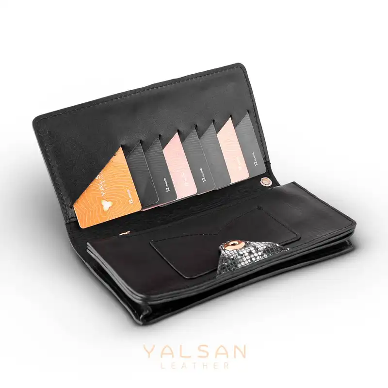 ست هدیه زنانه چرم یلسان مدل رادیس کد PRM-RTL-165-msk