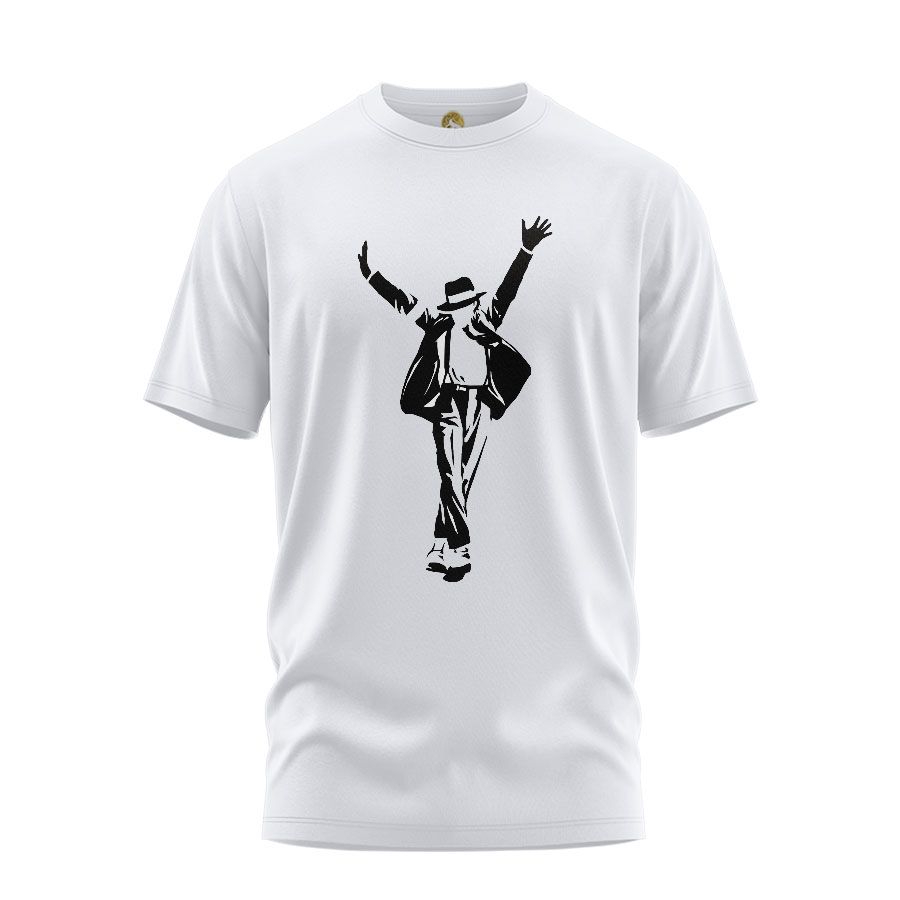 تی شرت آستین کوتاه زنانه هومرو مدل TW442 طرح مایکل جکسون -  - 1