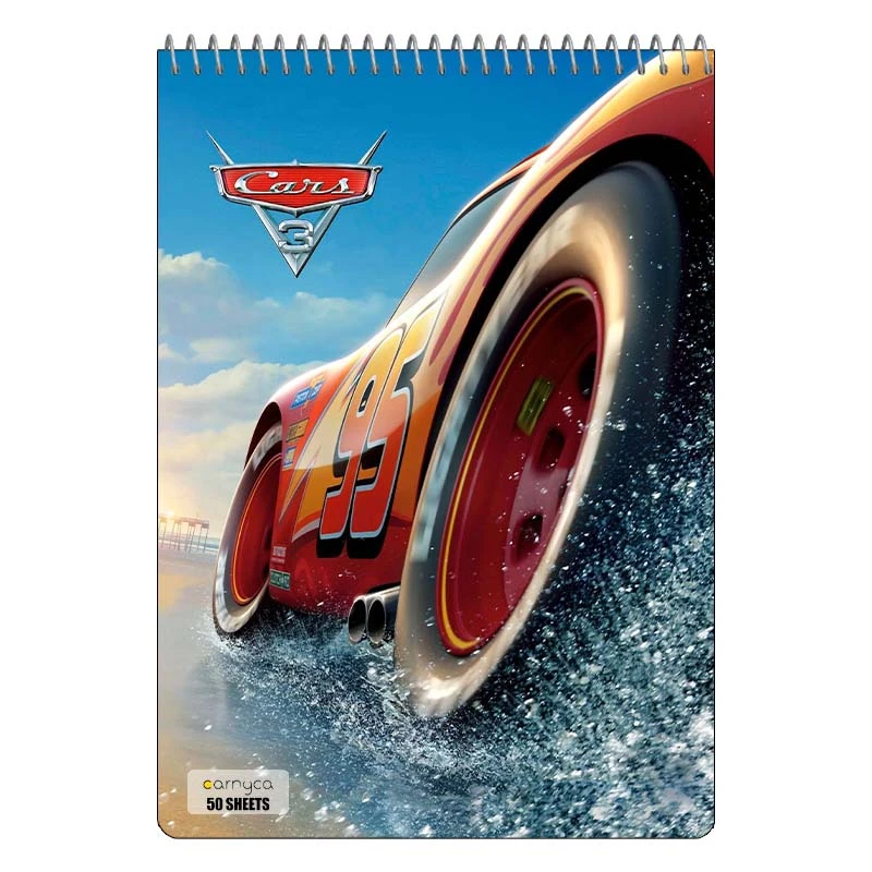 دفتر نقاشی 50 برگ کارنیکا طرح ماشین ها Cars کد 28335