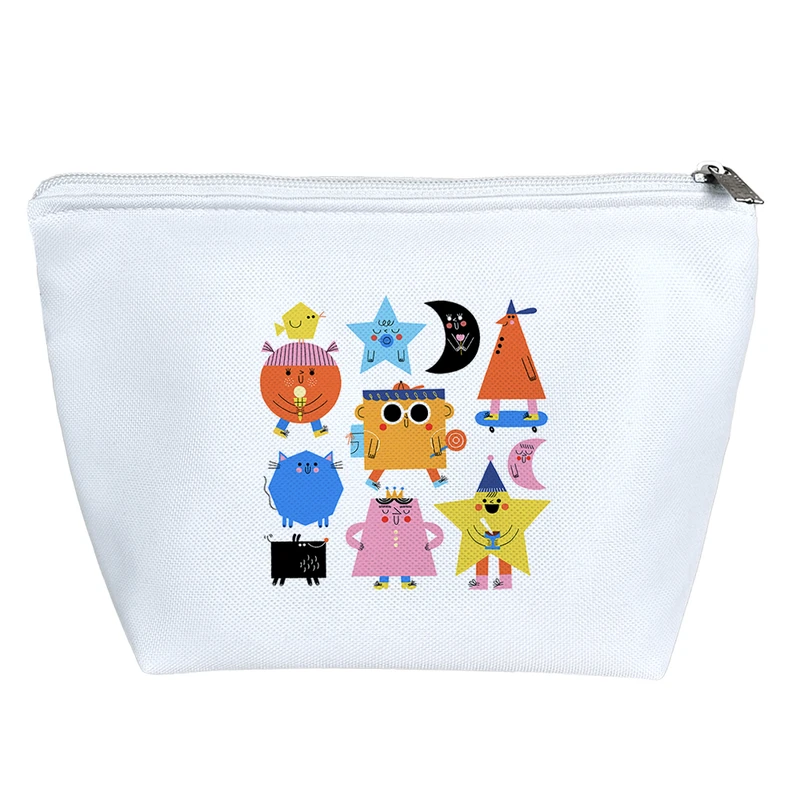 کیف لوازم آرایش دخترانه خندالو مدل اشکال هندسی کد H1308