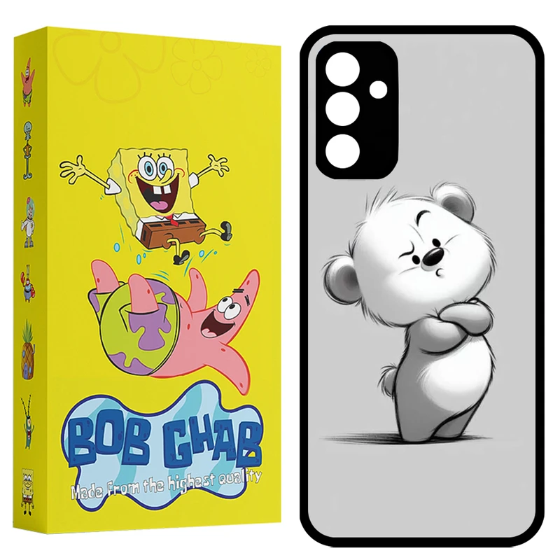 کاور باب قاب طرح خرس مدل BCPA34 مناسب برای گوشی موبایل سامسونگ Galaxy A34 5G