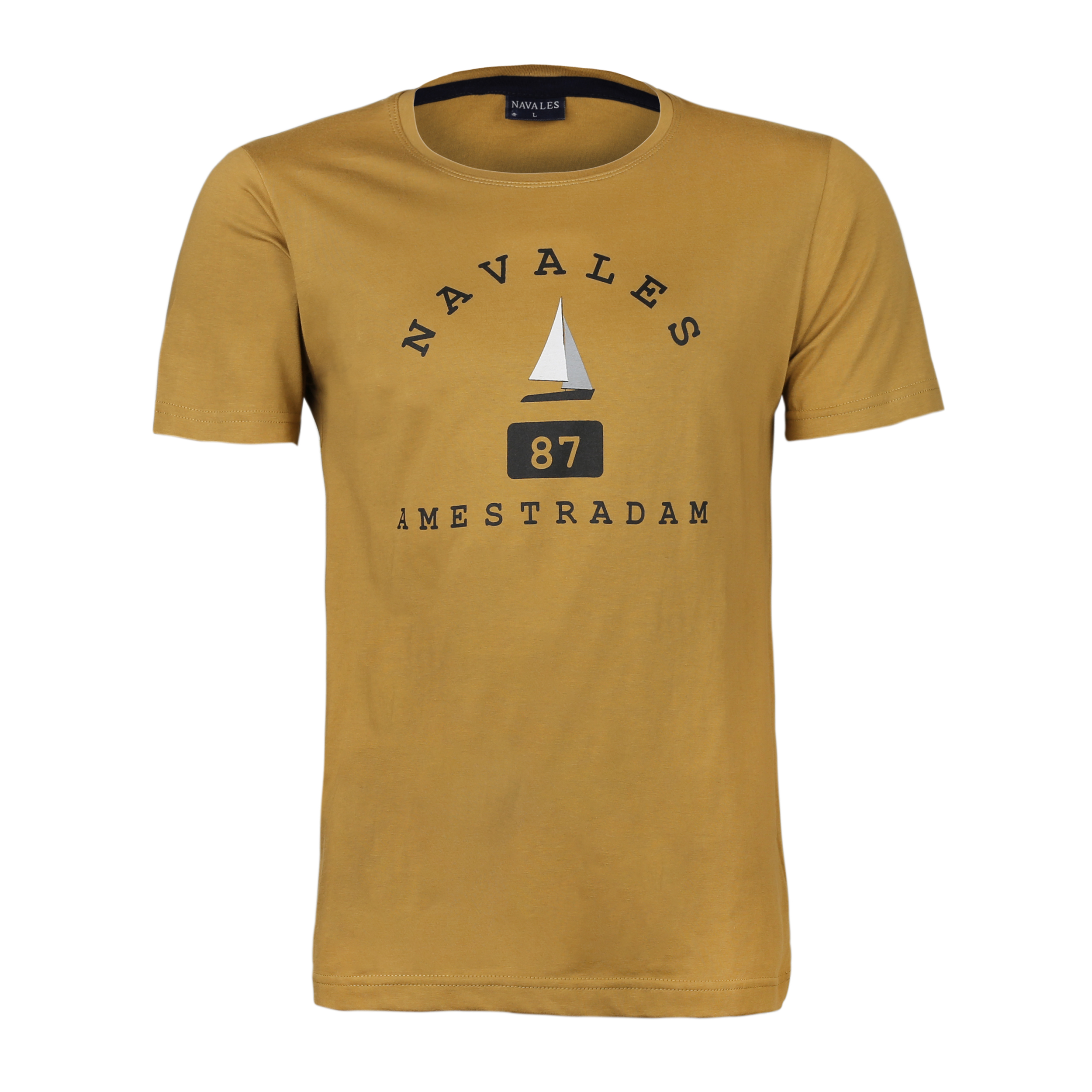 تی شرت آستین کوتاه مردانه ناوالس مدل AMESTERDAM -  - 1