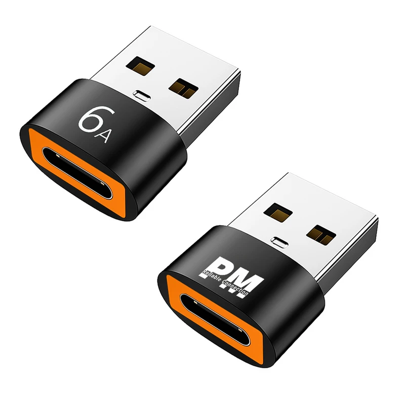 مبدل USB به USB-C مدل 6A بسته دو عددی