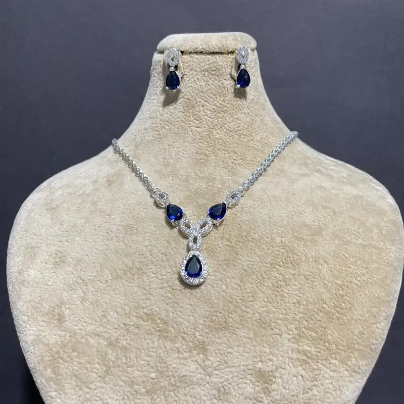 نیم ست نقره زنانه مدل 30721