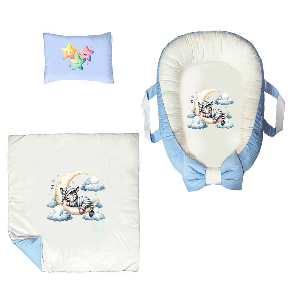 سرویس خواب 3 تکه نوزاد پادآفرین مدل گارد محافظ طرح زبرا کد PG097