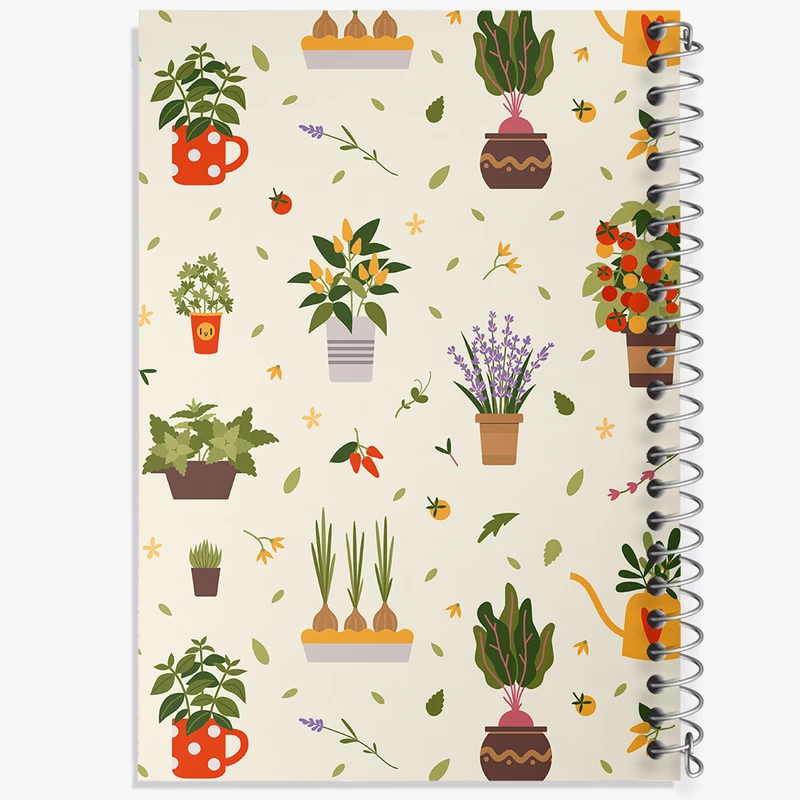 دفتر نت موسیقی 50 برگ خندالو مدل گل و گیاه کد N1505