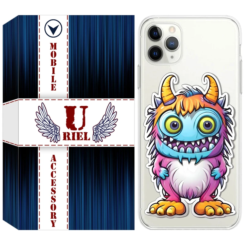 کاور یوریل مدل Clear کد 50 طرح میکروب مناسب برای گوشی موبایل اپل iPhone 11 Pro Max