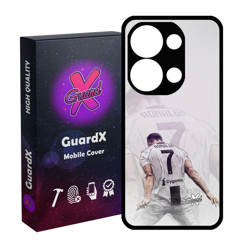 کاور گارد ایکس طرح CR7 مناسب برای گوشی موبایل شیائومی Redmi Note 13 Pro 4G / Poco M6 Pro 4G