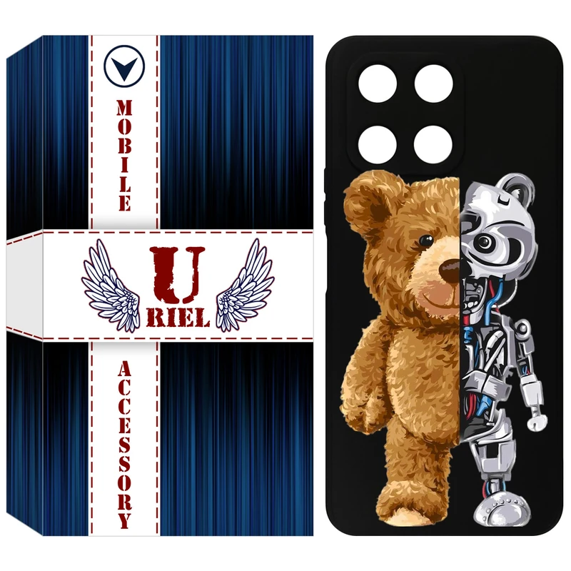 کاور یوریل مدل KSH کد 40 طرح خرس مناسب برای گوشی موبایل آنر X6A / X6A Plus