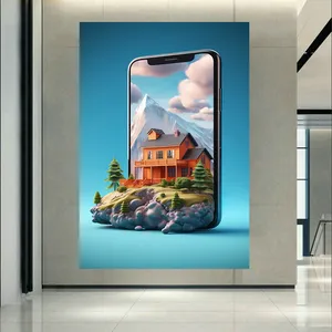 پوستر طرح بک لایت گوشی هوشمند مدل پس زمینه زنده طبیعت کد PD130825