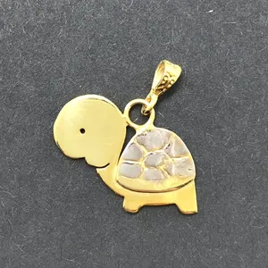 آویز گردنبند نقره زنانه مدل لاك پشت كد B1009