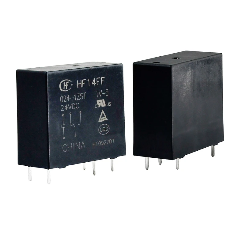 رله الکترونیکی 24 ولت هونگفا مدل HF14FF/024-1ZST