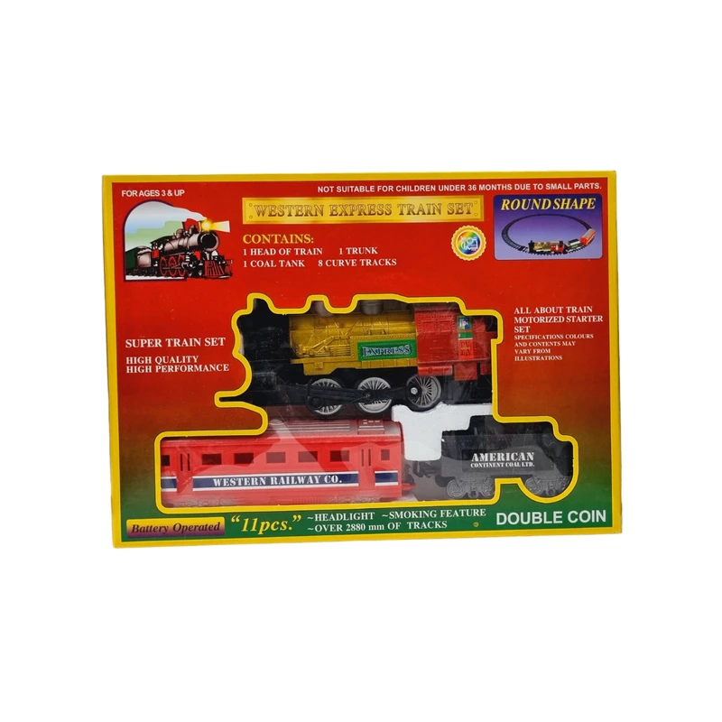 قطار بازی مدل ریل دار همراه با واگن