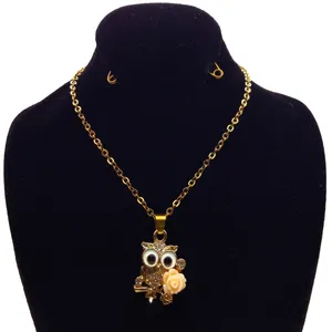گردنبند دخترانه طرح جغد کد 101
