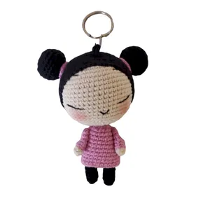 جاکلیدی مدل عروسک بافتنی دختر پوکا  کد 60261 