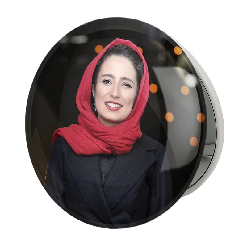 آینه جیبی خندالو طرح نگار جواهریان مدل تاشو کد 6227 