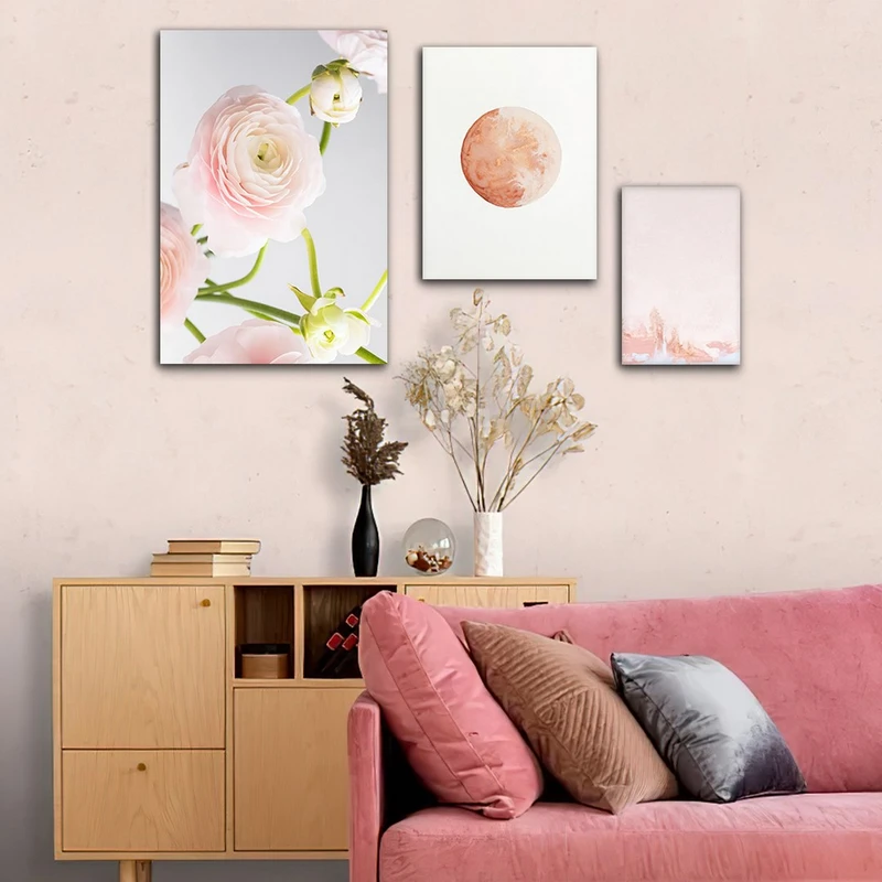 تابلو شاسی بکلیت طرح دکوراتیو طبیعت مدل SH-822 مجموعه 3 عددی