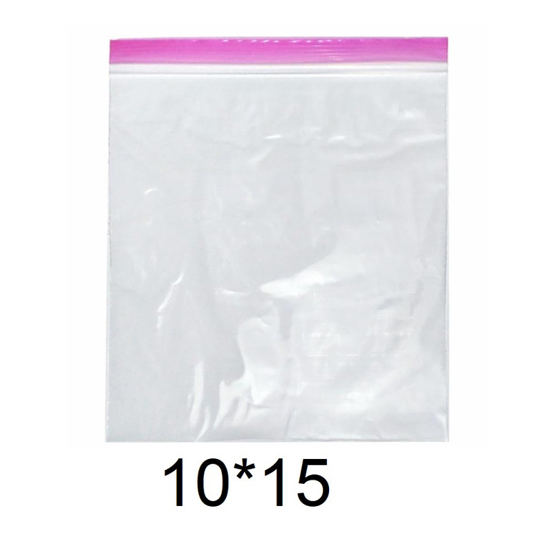 کیسه زیپ دار مدل دو زیپ کد 10x15 بسته 100 عددی