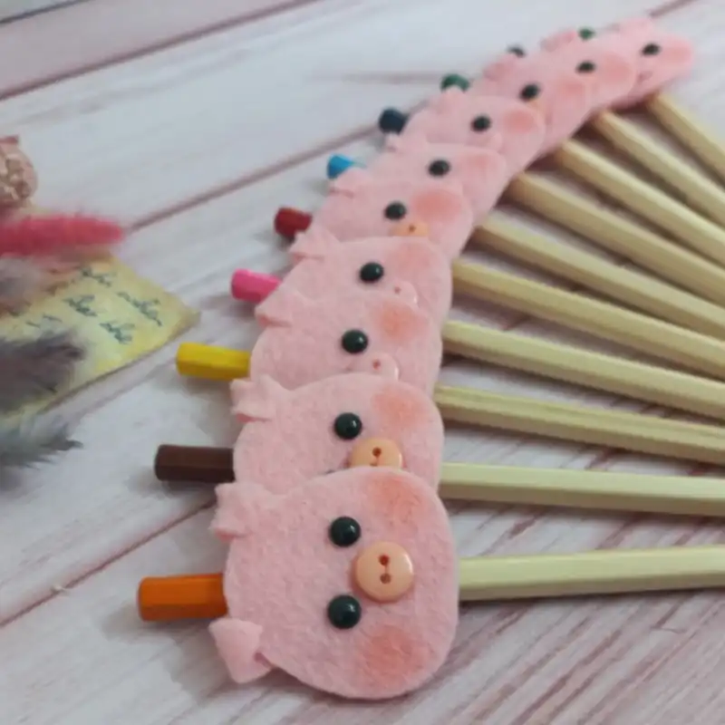 سرمدادی مدل حروف الفبا طرح خوک بسته 5 عددی