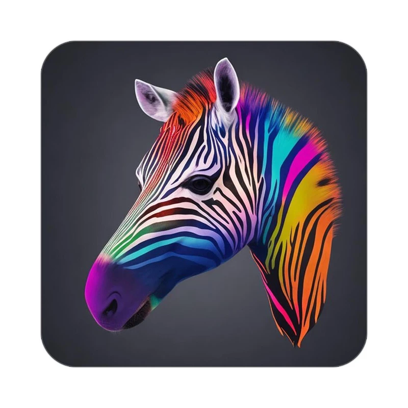 زیر لیوانی کاکتی طرح حیوانات رنگی مدل mp25978