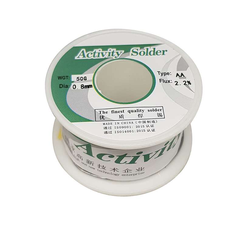 سیم لحیم اکتیویتی مدل 0.8mm وزن 50 گرم سیم لحیم اکتیویتی مدل 0.8mm وزن 50 گرم