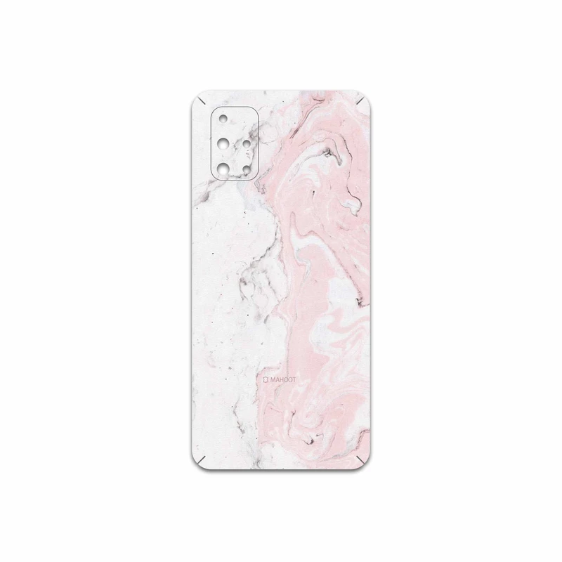 برچسب پوششی ماهوت مدل Blanco-Pink-Marble مناسب برای گوشی موبایل سامسونگ Galaxy M31S