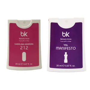 عطر جیبی زنانه بی کی مدل کارولینا و مانیفستو حجم 20 میلی لیتر مجموعه 2 عددی
