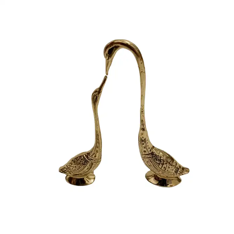 مجسمه برنجی مدل قوهای عاشق کد H-2009 بسته 2 عددی