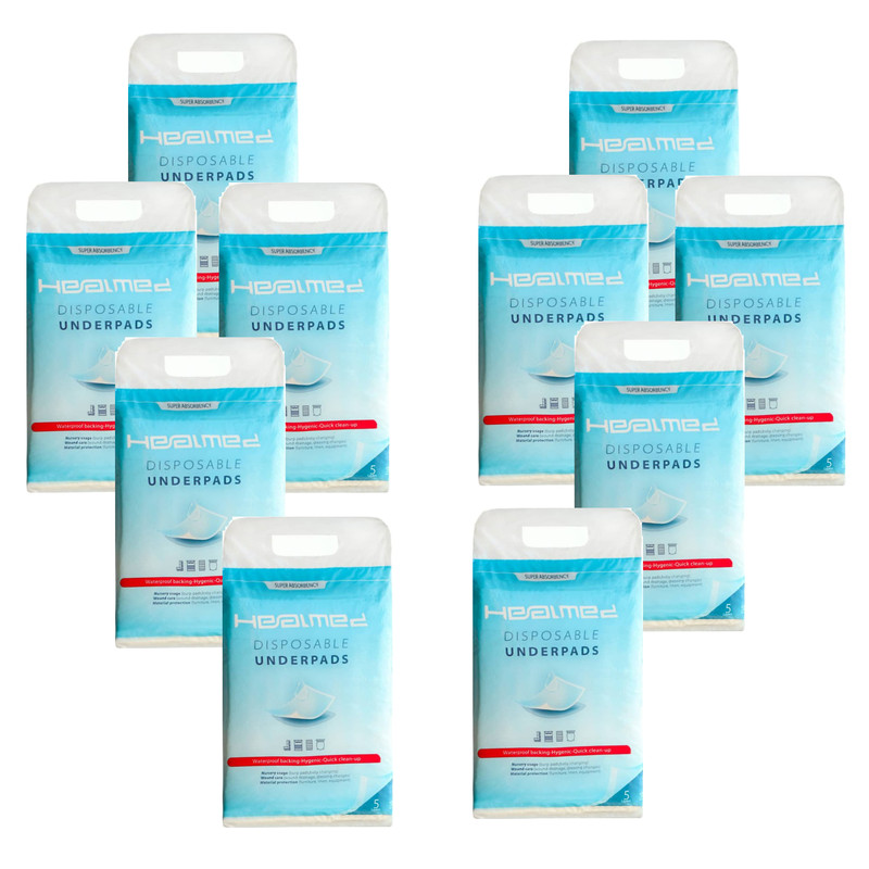 پد زیر انداز بیمار هیل مدل 01 مجموعه 10 عددی