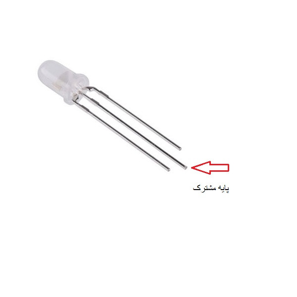 قیمت و خرید دیود ال ای دی دو رنگ مدل RG5mm-CA بسته 100عددی
