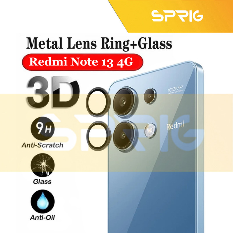 محافظ لنز دوربین رینگی اسپریگ مدل Ring Metal مناسب برای گوشی موبایل شیائومی Redmi Note 13 4G