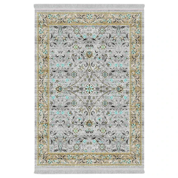 فرش پارچه‌ای دفه مدل فرشینه طرح مدرن کد 806