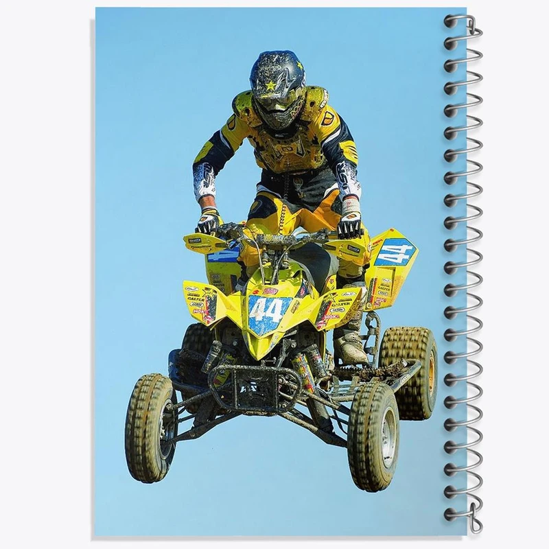 دفتر نقاشی 50 برگ خندالو مدل موتور چهار چرخ کد 27836