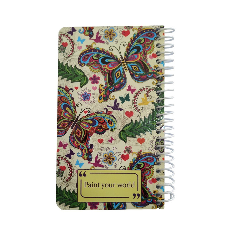 دفترچه یادداشت 100 برگ طرح پروانه