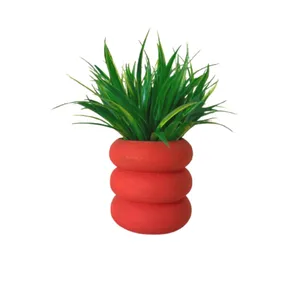 گلدان به همراه گل مصنوعی مدل حلقه کد 797