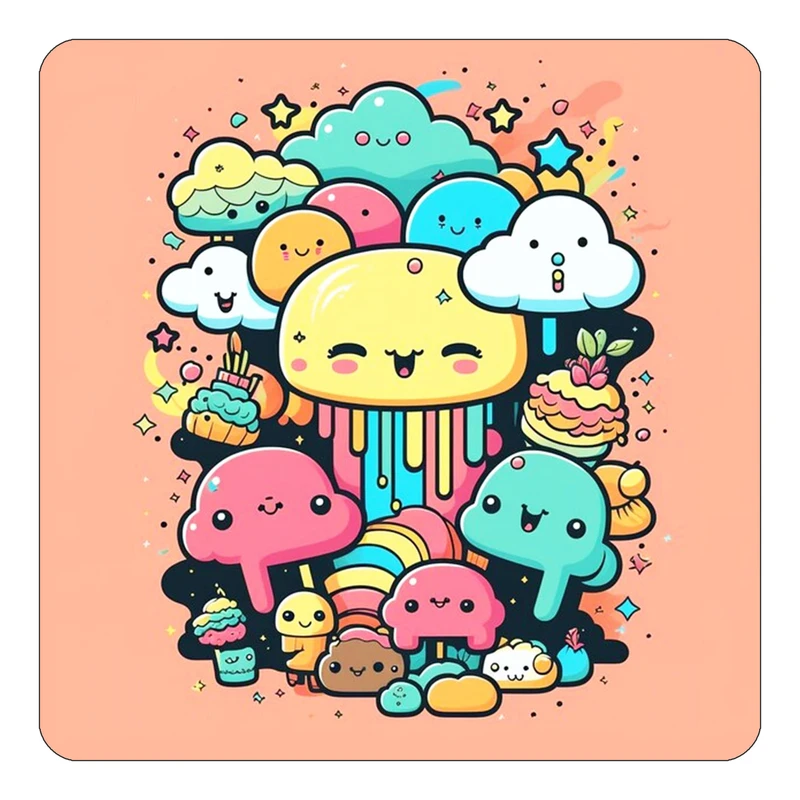 مگنت کاکتی طرح حیوانات رنگی مدل mp25688