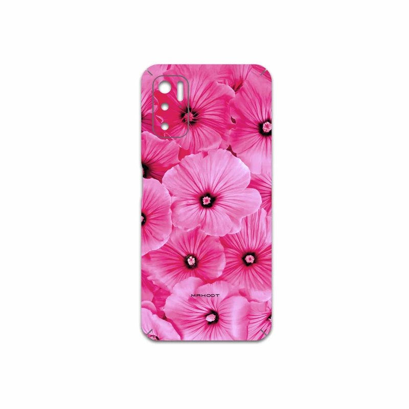 برچسب پوششی ماهوت مدل Pink-Flower مناسب برای گوشی موبایل شیائومی Poco M3 Pro 5G