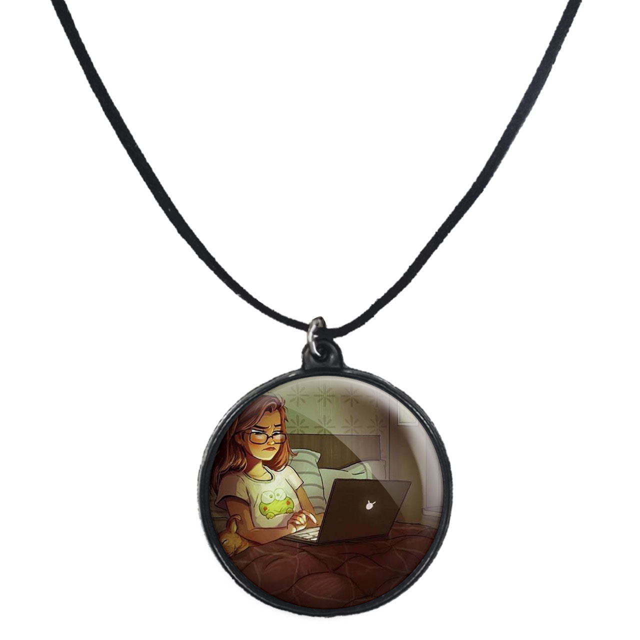 گردنبند پرمانه طرح دخترونه کد pmb.4622 مدل دو طرفه