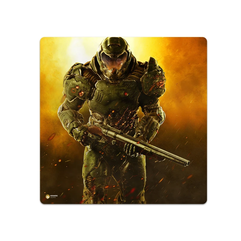 ماوس پد هومرو مدل NX100 طرح بازی DOOM سایز 40x40 سانتی متر