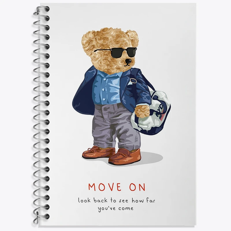 دفتر لغت 50 برگ خندالو طرح خرس تدی کد F1543