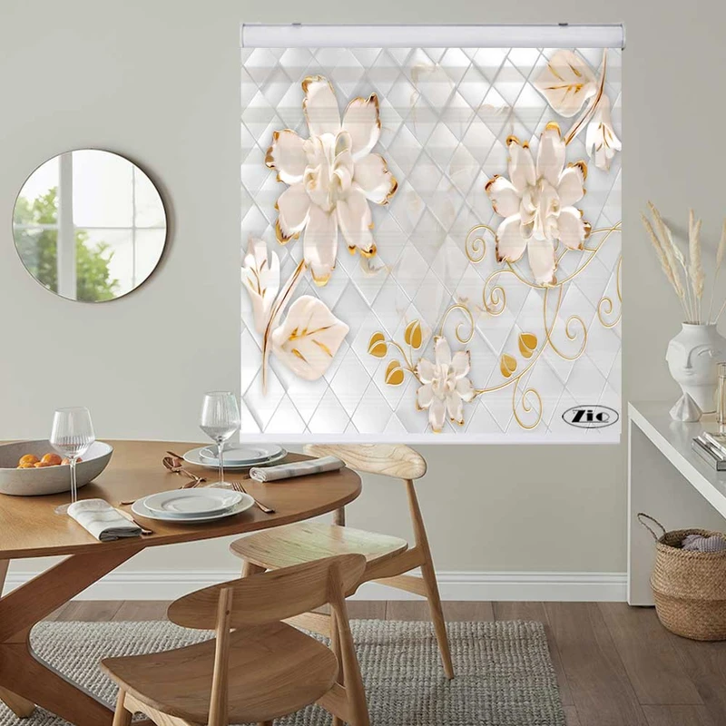 پرده زبرا زیو کد 3D1249 سایز 150x150 سانتی متر