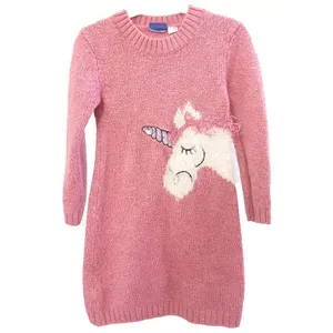 پیراهن بافتنی دخترانه لوپیلو مدل UnicoRnBaby