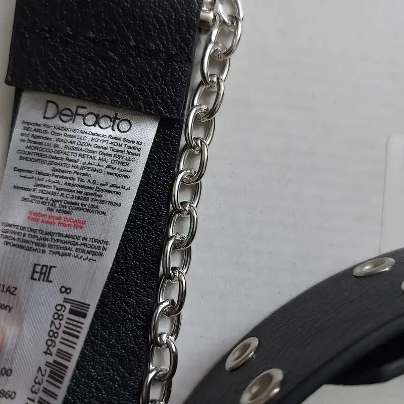 کمربند زنانه دفکتو مدل زنجیردار