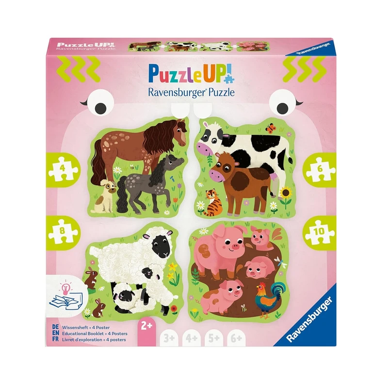 پازل راونزبرگر مدل Farm Animals کد 12004001 مجموعه 4 عددی مناسب برای 2 سال به بالا