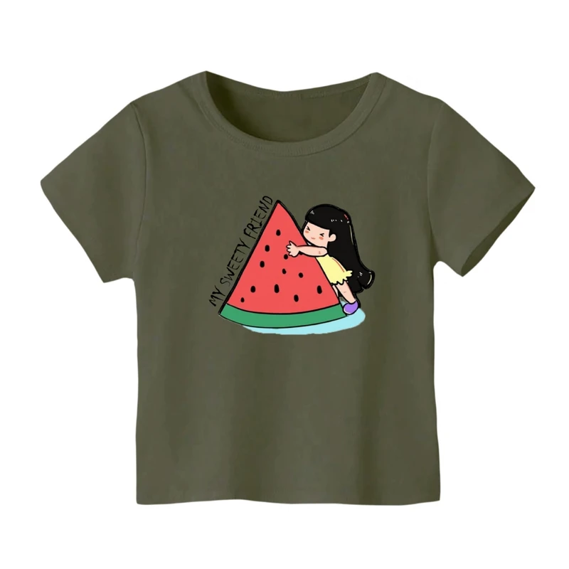 تی شرت آستین کوتاه بچگانه مدل دخترک یلدایی کد 14