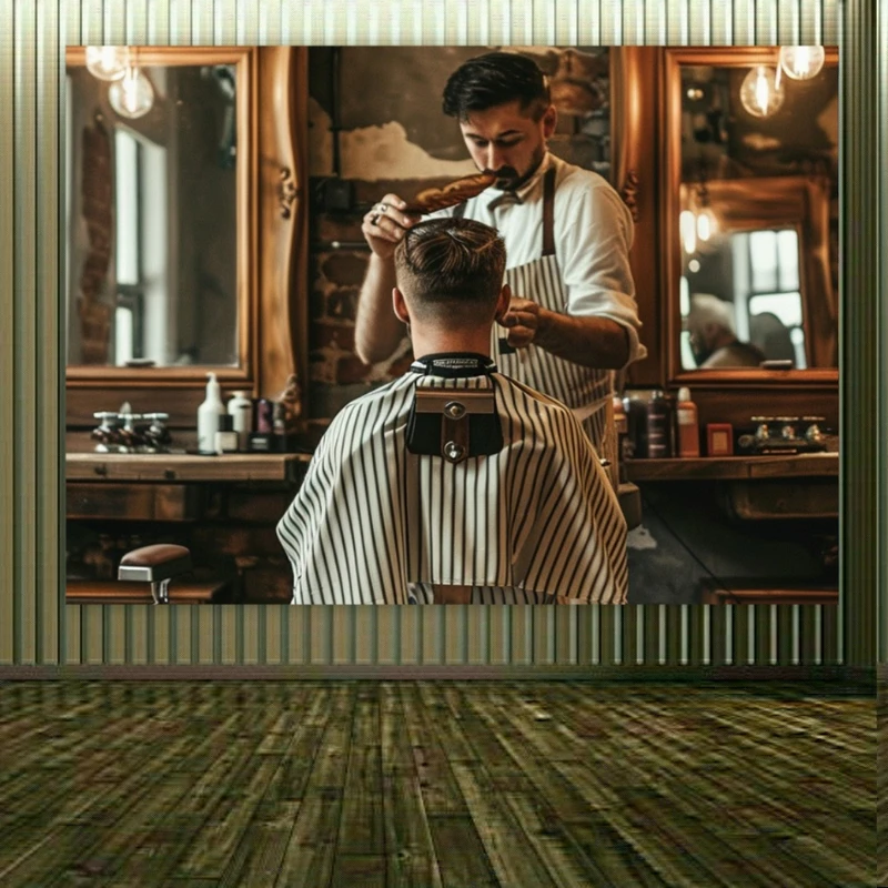 پوستر دیواری طرح آرایشگاه مردانه کد BK1948