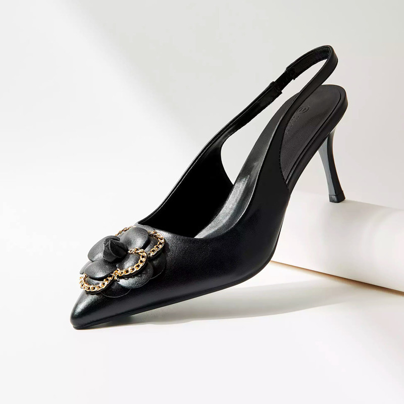 کفش زنانه مکس مدل Floral Accent Slip-On with Stiletto Heels