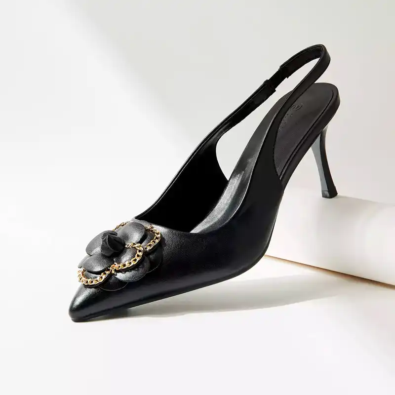 کفش زنانه مکس مدل Floral Accent Slip-On with Stiletto Heels