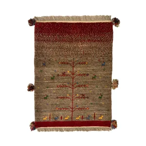  گبه فرش دستباف نیم متری مدل بافت قشقای شیراز کد NKP-sgp21