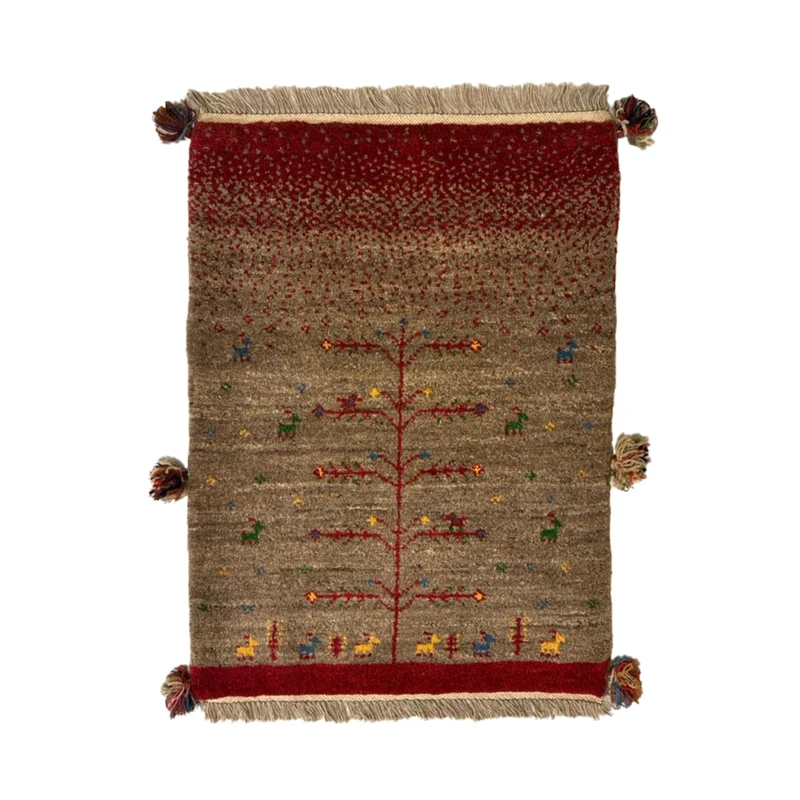  گبه فرش دستباف نیم متری مدل بافت قشقای شیراز کد NKP-sgp21